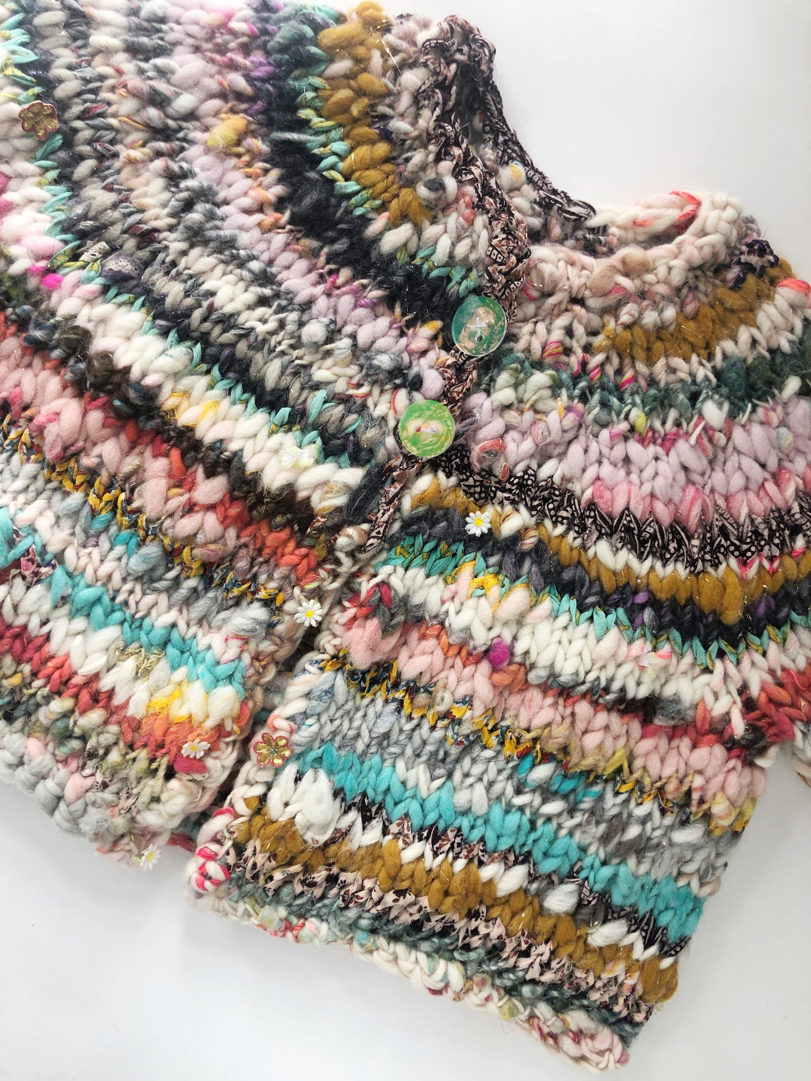 Kaleidoscope Cardi ~ Multi Yarn Sample 4