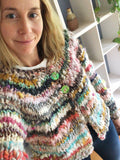 Kaleidoscope Cardi ~ Multi Yarn Sample 4
