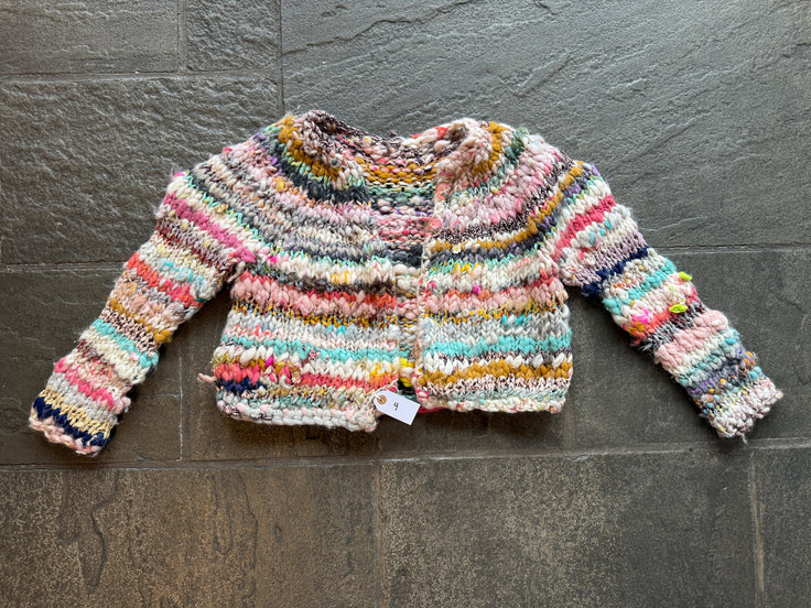 SOLD Kaleidoscope Cardi ~ Multi Yarn Sample 4