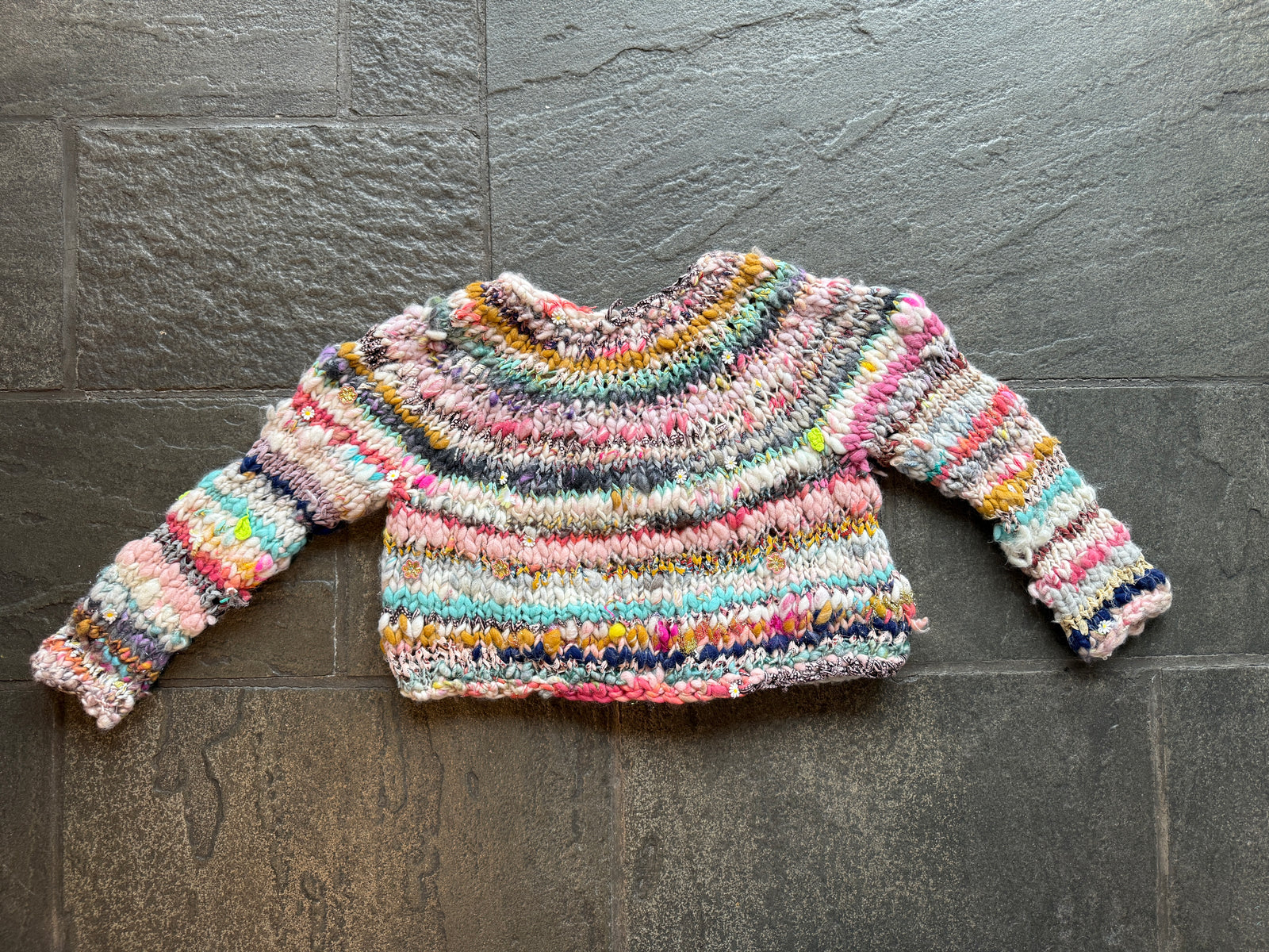 Kaleidoscope Cardi ~ Multi Yarn Sample 4