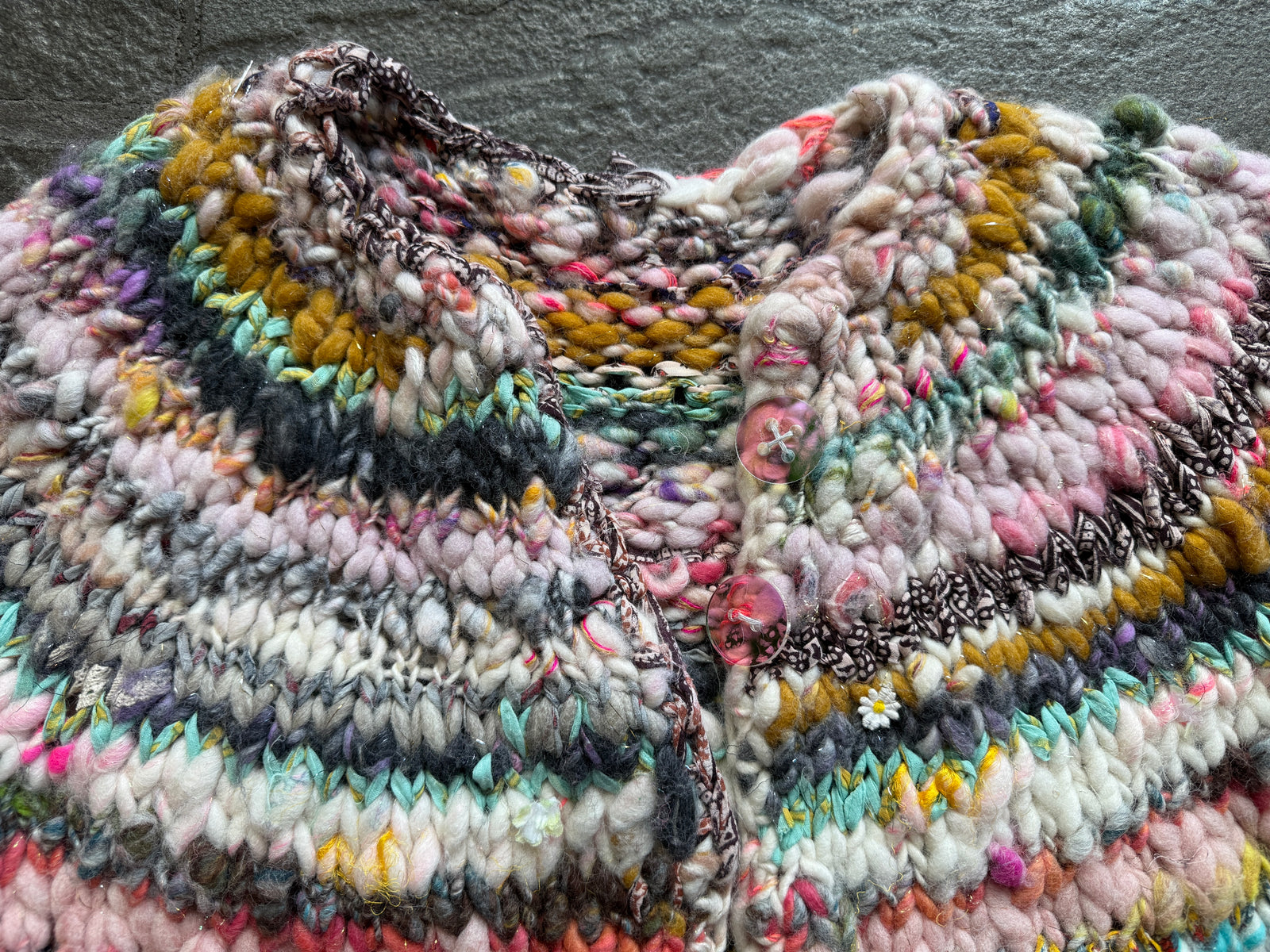 Kaleidoscope Cardi ~ Multi Yarn Sample 4