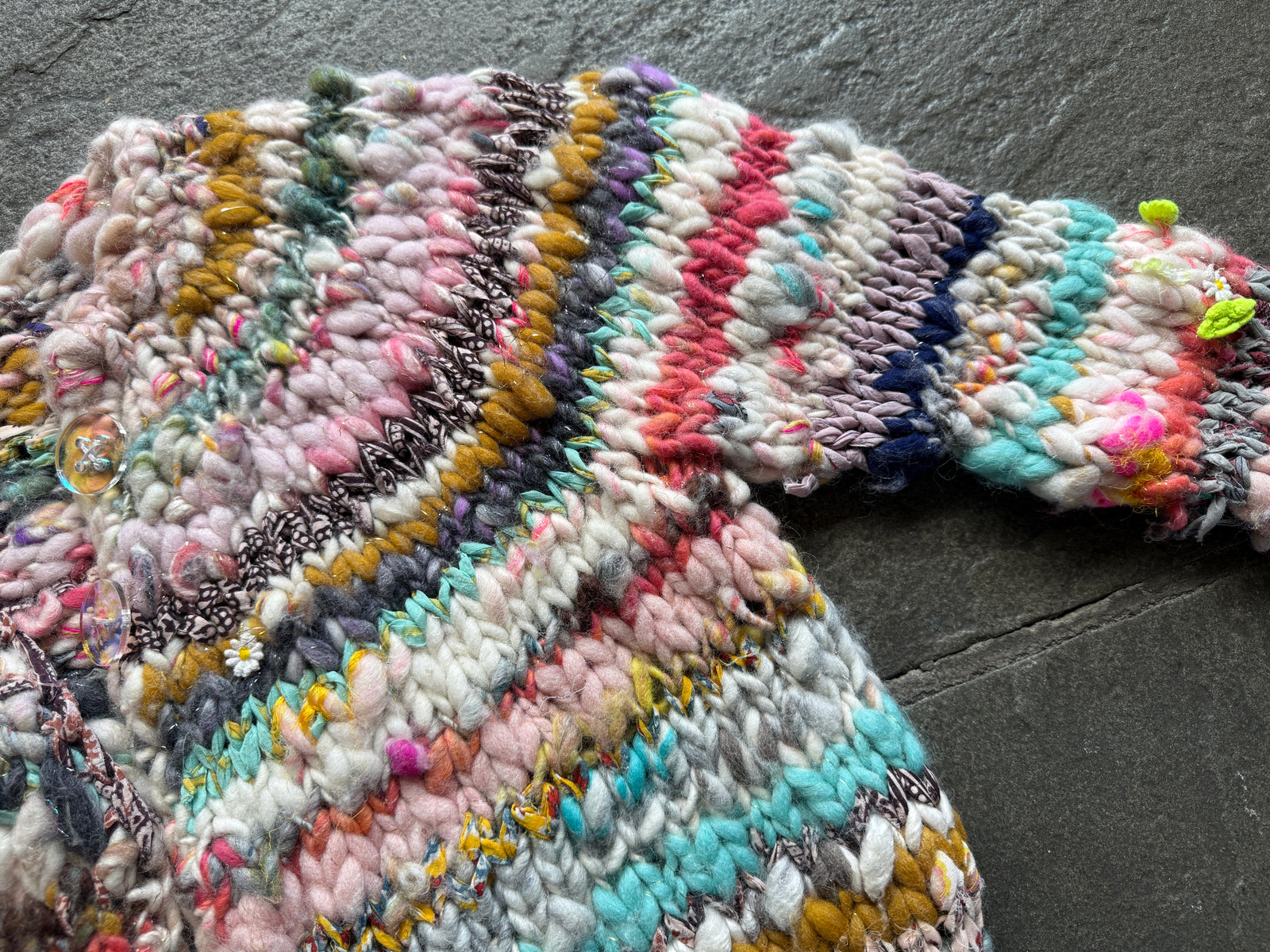Kaleidoscope Cardi ~ Multi Yarn Sample 4