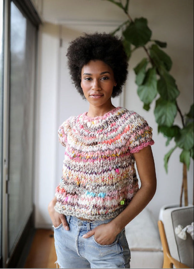 Kaleidoscope Sweater Short Sleeve Class