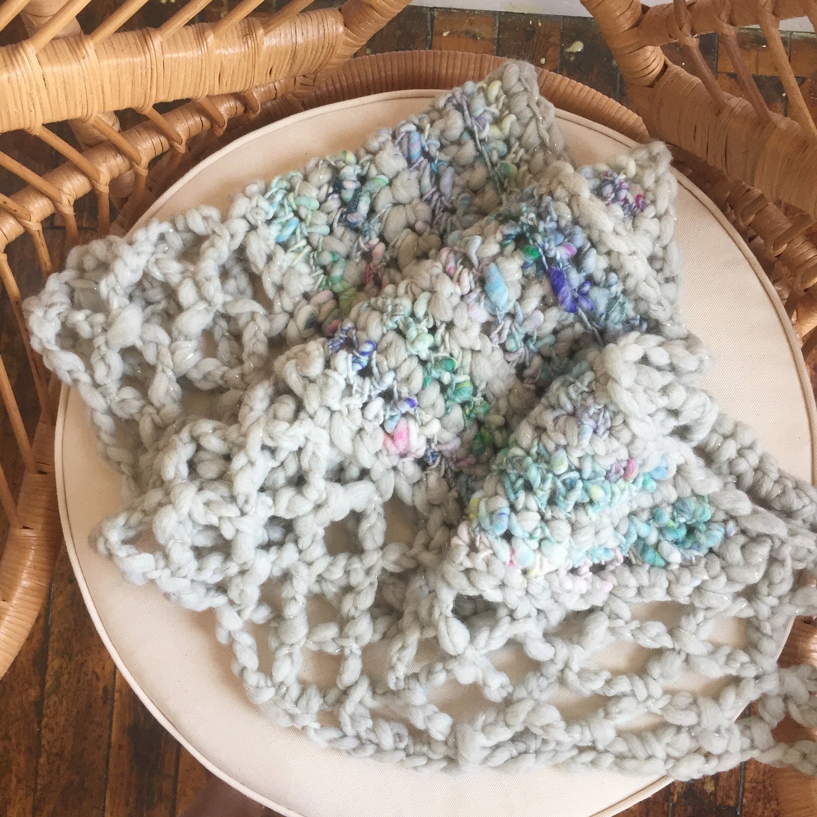 Knit Collage Talisman Crochet Shawl