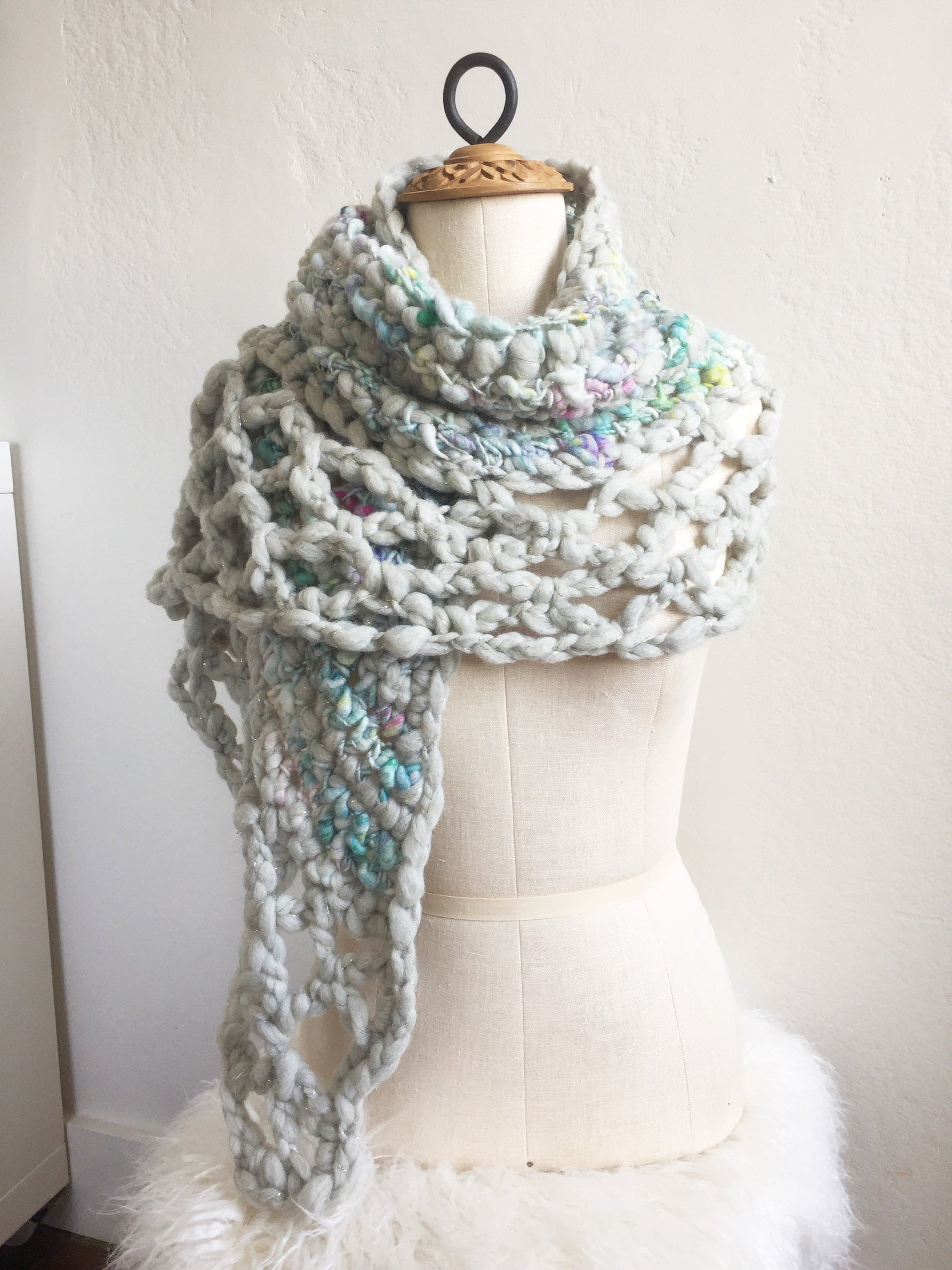 Knit Collage Talisman Crochet Shawl