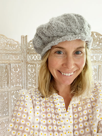 Le Slouch Cable Beret & Scarf Pattern