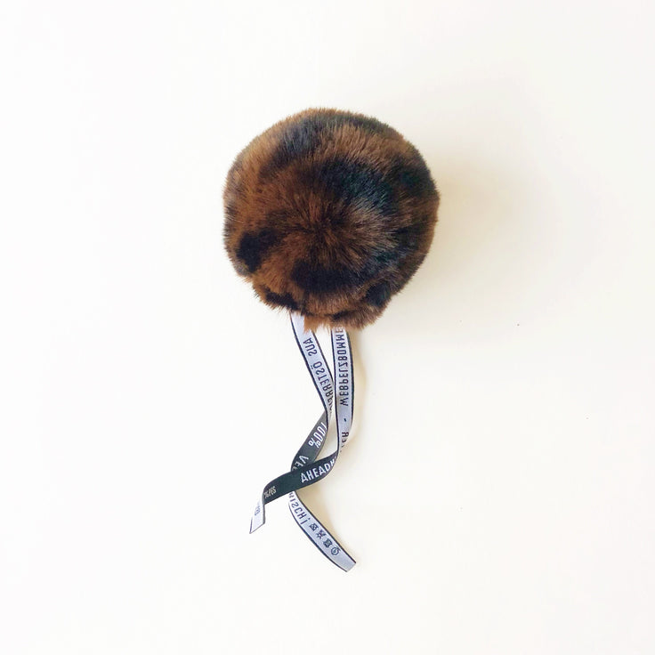 Leopard Brown Pom Pom