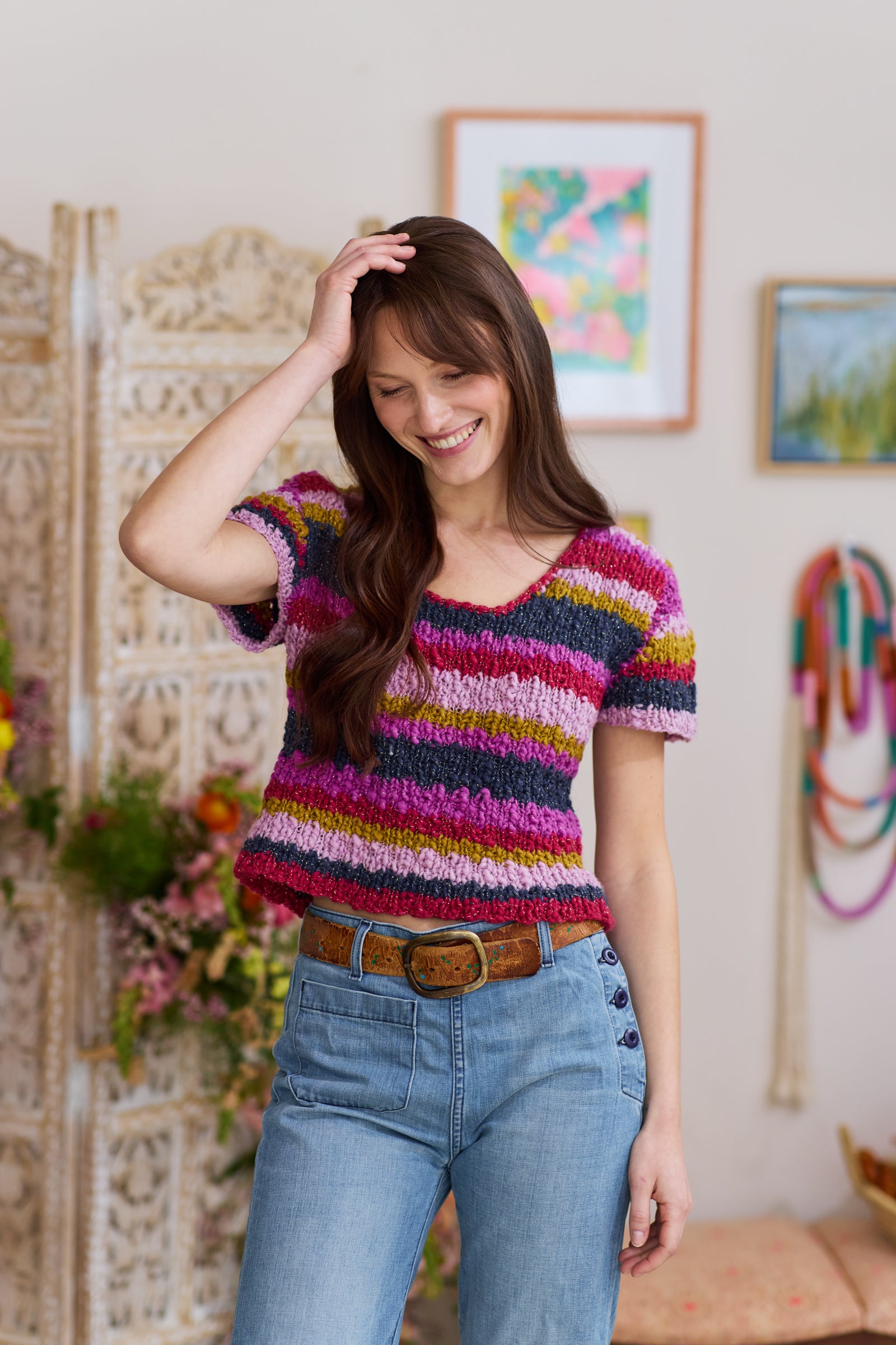 Livin Tee Striped ~ Knitalong Kit