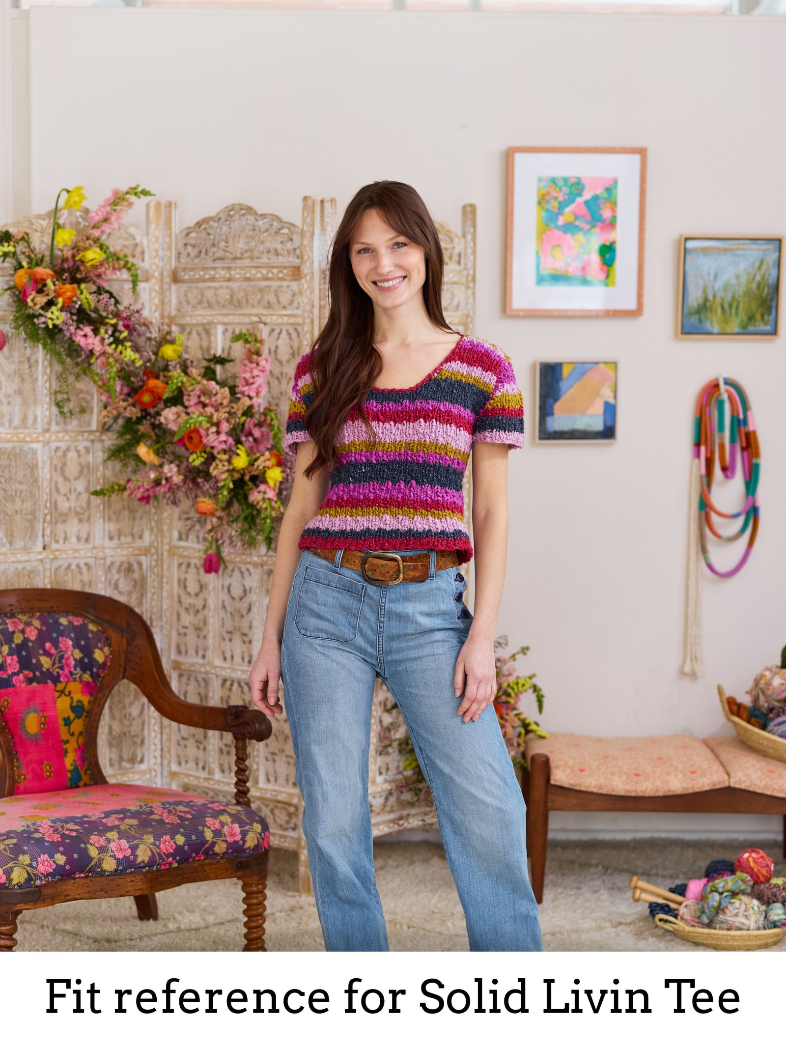 Livin Tee Solid ~ Knitalong Kit