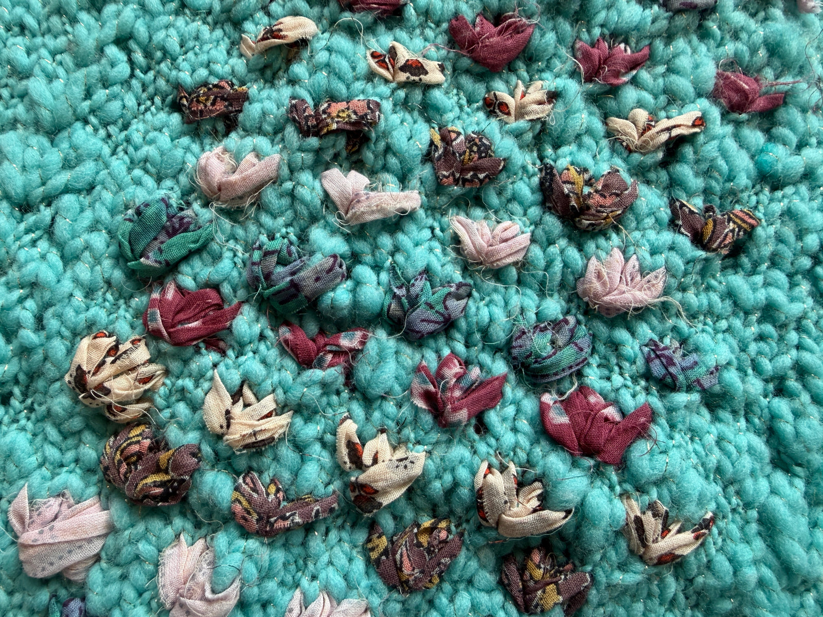 Lotus Sweater ~ Aquamarine / Dawn Sky Sample 21
