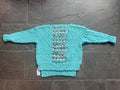 Lotus Sweater ~ Aquamarine / Dawn Sky Sample 21