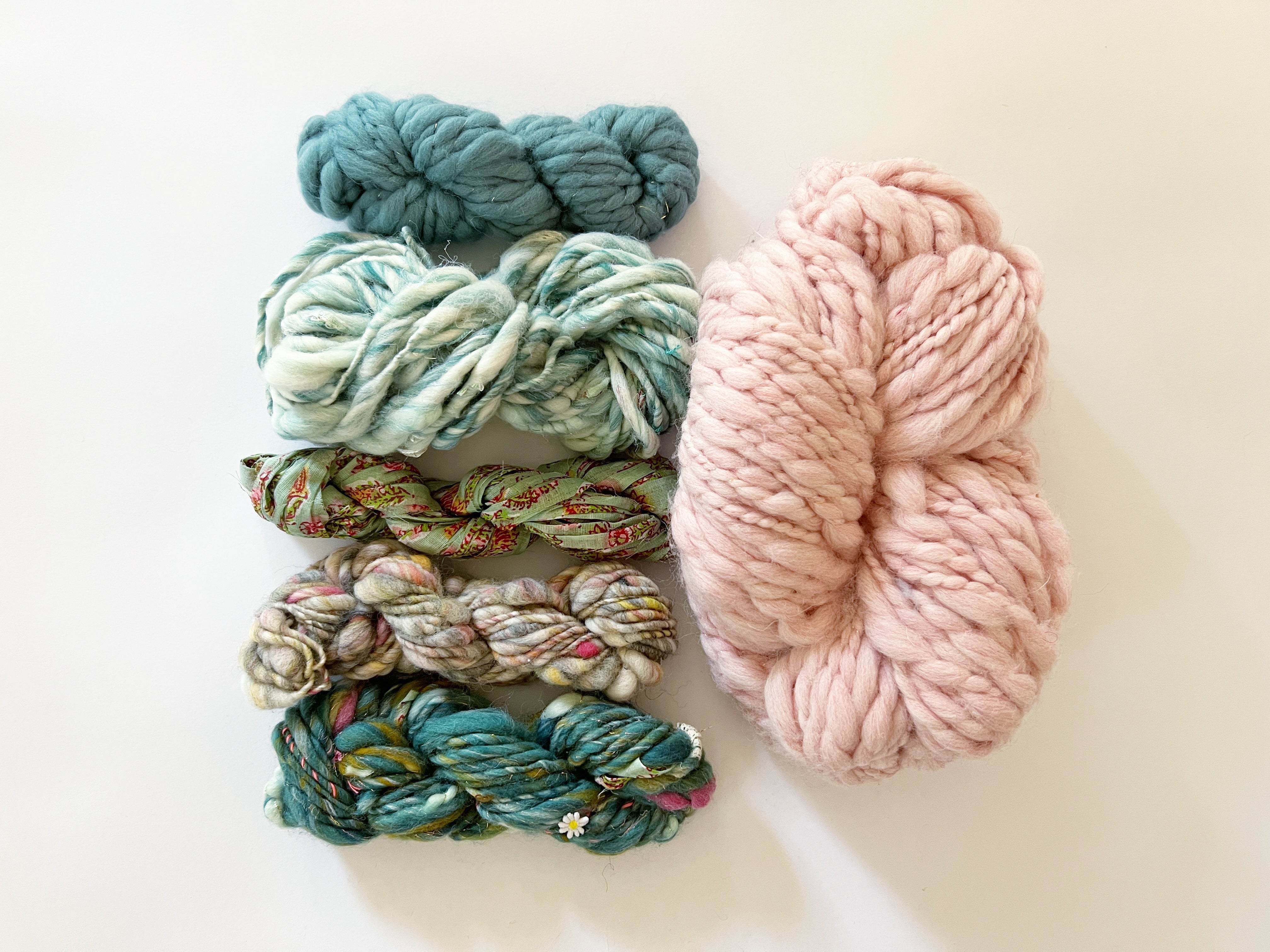 Rhinebeck Sweater Kit ~ Spun Cloud w/Multicolor Collar – Knit Collage