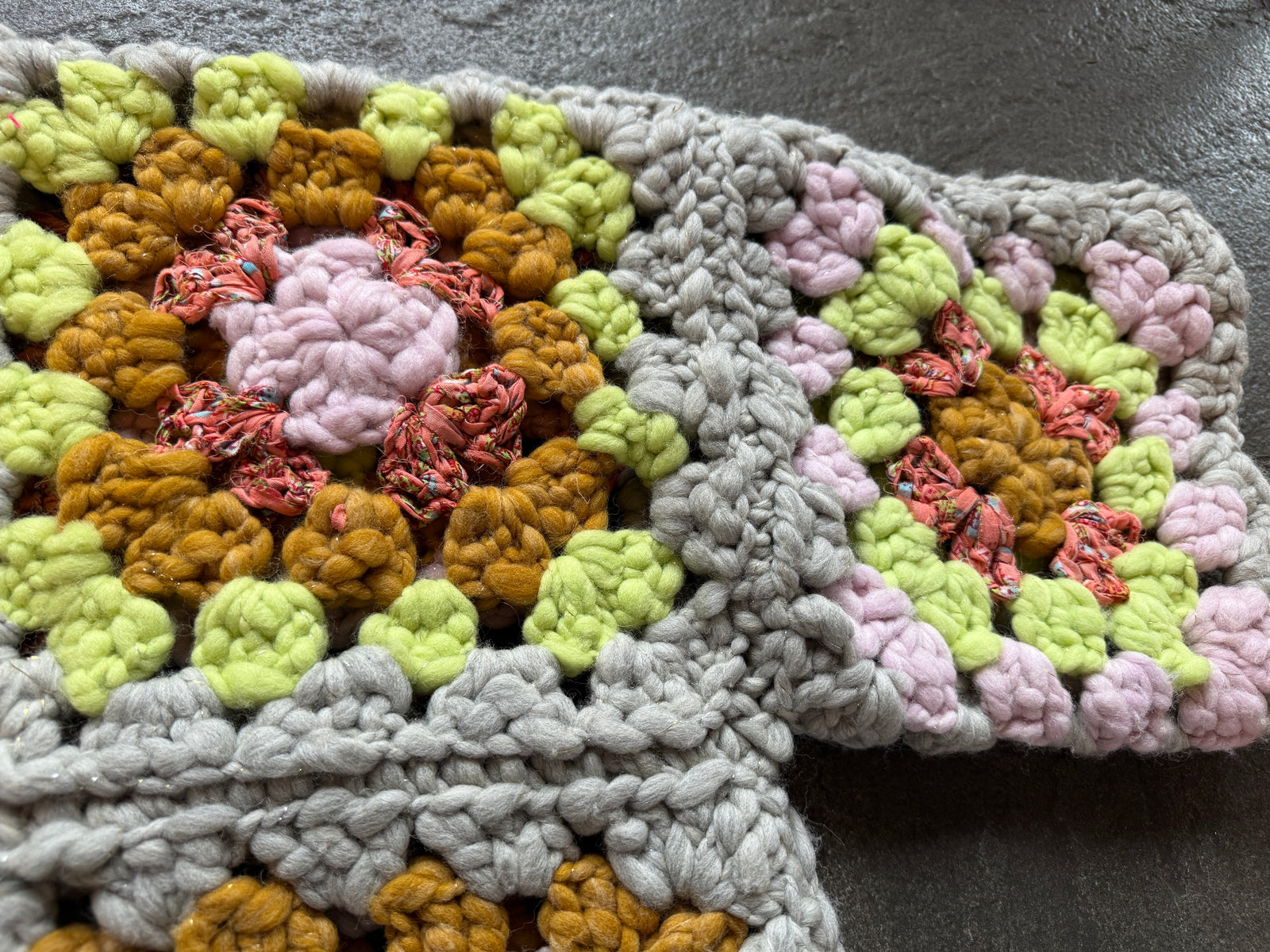 Maisie Cardi ~ Fog Heather / Lotus Petal Sample 27
