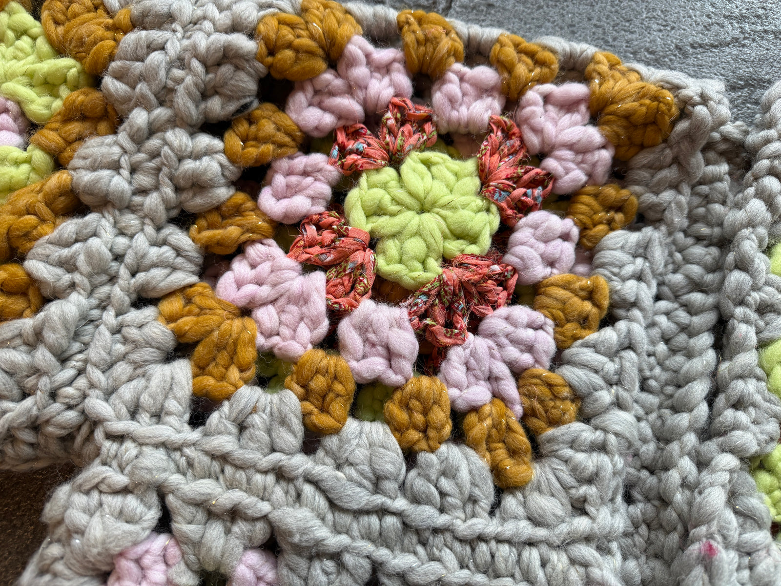 Maisie Cardi ~ Fog Heather / Lotus Petal Sample 27