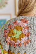 Maisie Cardi ~ Fog Heather / Lotus Petal Sample 27
