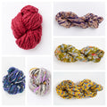 Plaid Happy Sweater with Vertical Plaid Yarn ~ Knitalong Kit