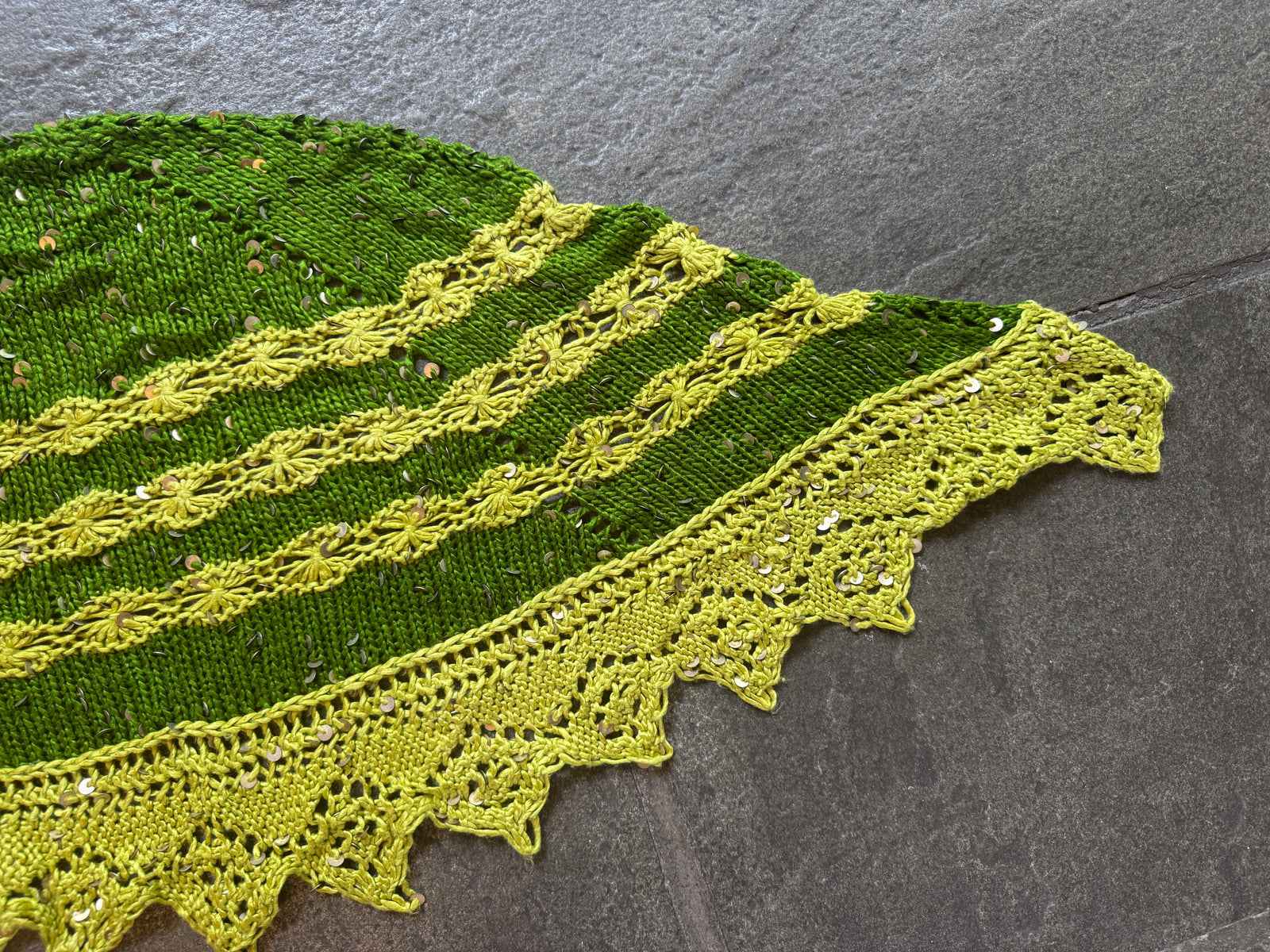 National Gallery Shawl ~ Stargazer Silk Sample 87