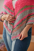 Model shows the lower view of the Shawl
