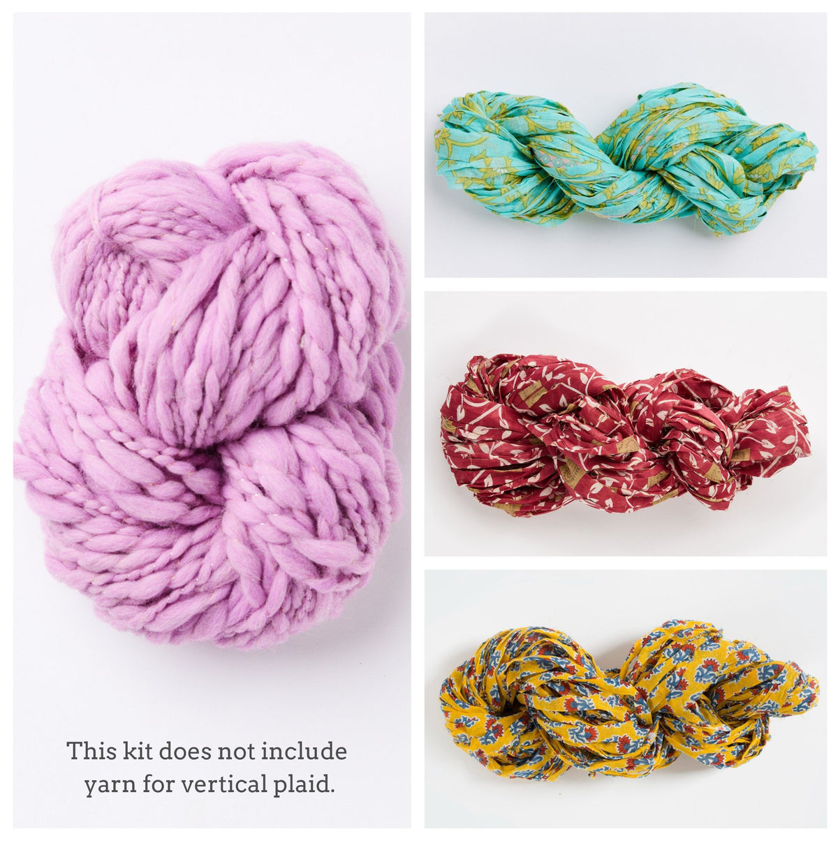 Plaid Happy Sweater without Vertical Plaid Yarn ~ Knitalong Kit
