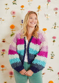 Knit Collage Over the Rainbow Cardi Pattern