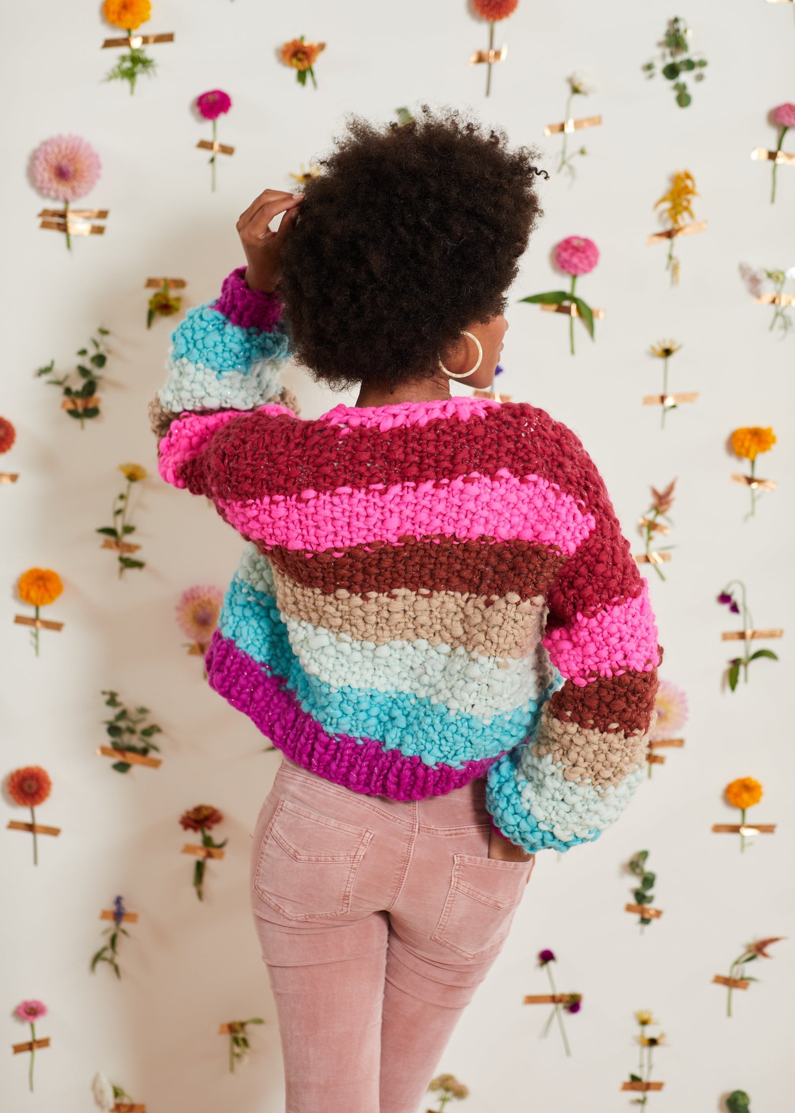 Knit Collage Over the Rainbow Cardi Pattern