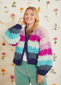Knit Collage Over the Rainbow Cardi Pattern