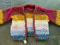 SOLD Over the Rainbow Cardi ~ Multi Spun Cloud Sample 89
