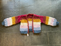 SOLD Over the Rainbow Cardi ~ Multi Spun Cloud Sample 89
