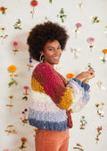 SOLD Over the Rainbow Cardi ~ Multi Spun Cloud Sample 89