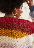 SOLD Over the Rainbow Cardi ~ Multi Spun Cloud Sample 89
