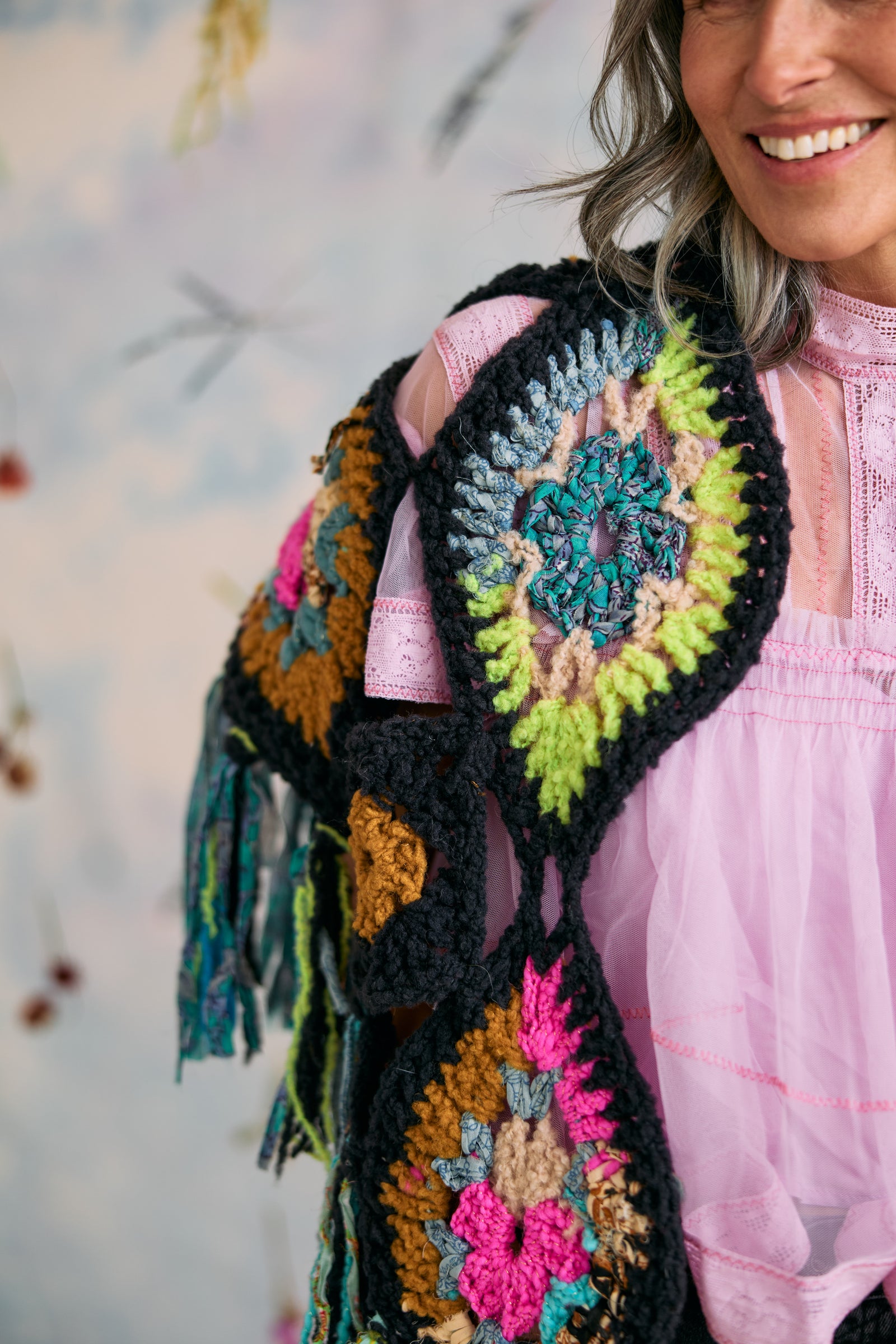 Stained Glass Crochet Shawl Kit