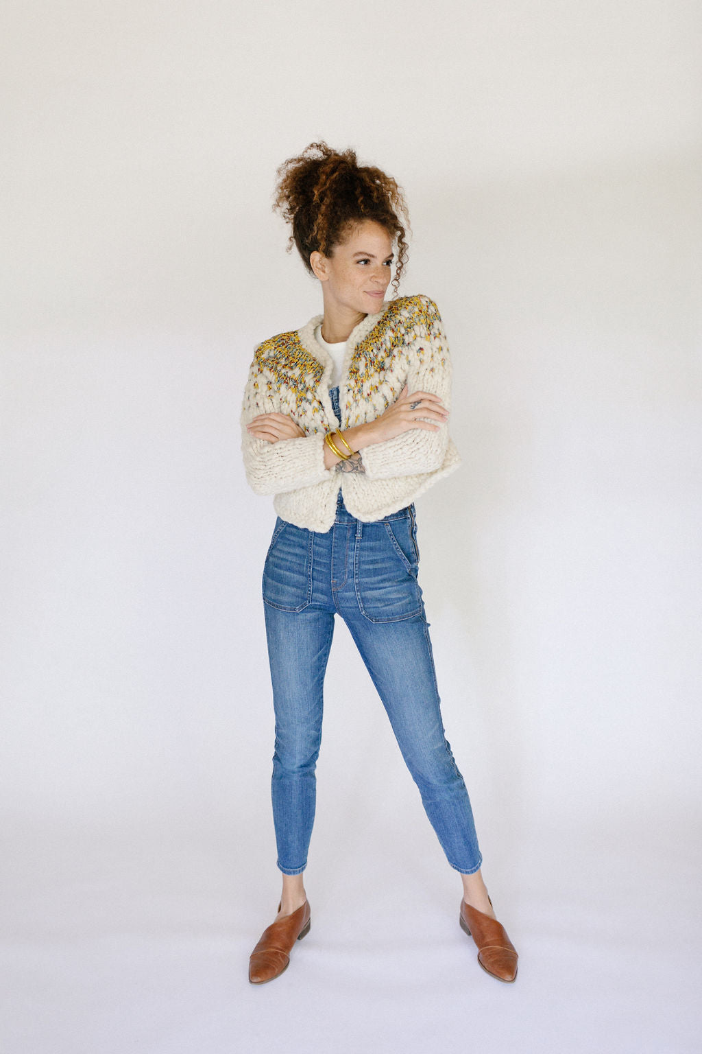 Pixelated Cardi Pattern – Knit Collage