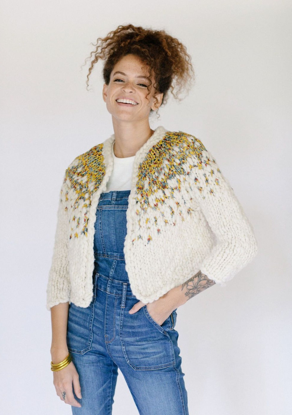 Pixelated Cardi Pattern – Knit Collage