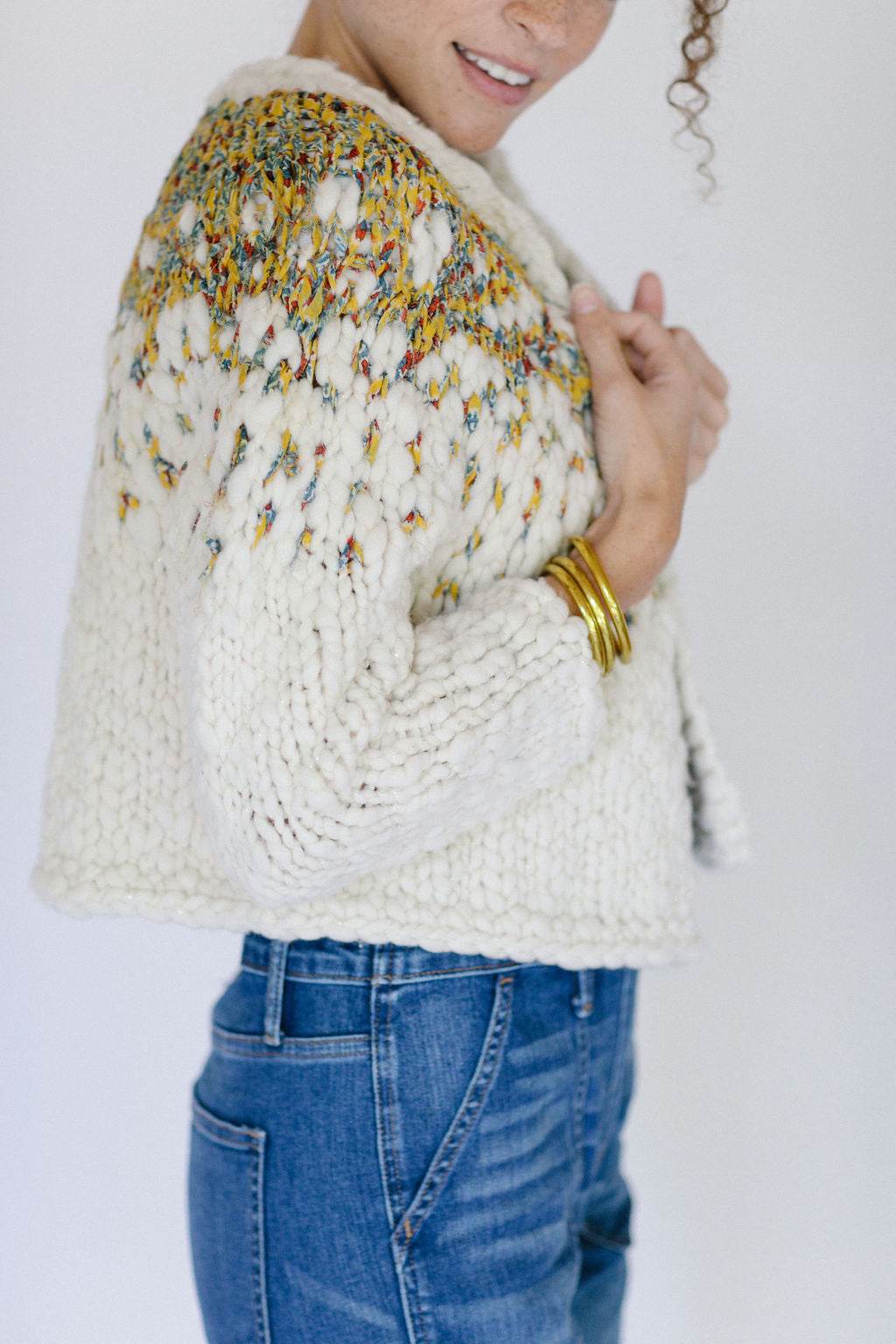 Pixelated Cardi Pattern – Knit Collage