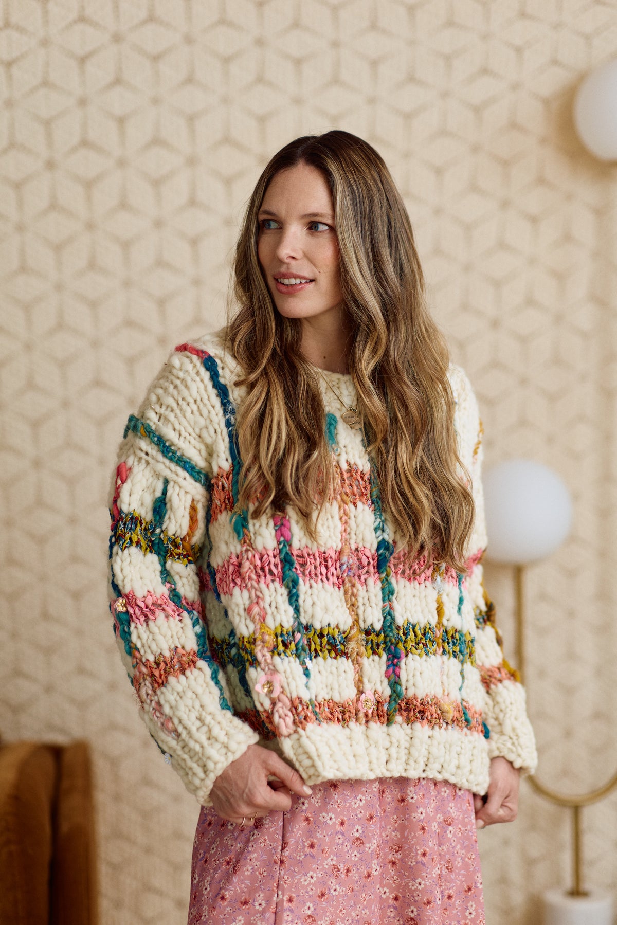 Plaid Happy Sweater ~ Knitalong Pattern