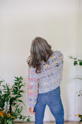 Plaid Party Cardi Fall 2020 KAL Kit Breezy Blue/Ochre Twist Combo