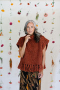 Provence Poncho has a mock turtleneck 