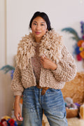 Rhinebeck Sweater Kit ~ Spun Cloud w/Solid Collar