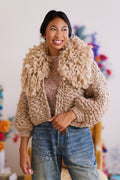 Rhinebeck Sweater Kit ~ Spun Cloud w/Solid Collar