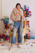 Rhinebeck Sweater Kit ~ Spun Cloud w/Solid Collar