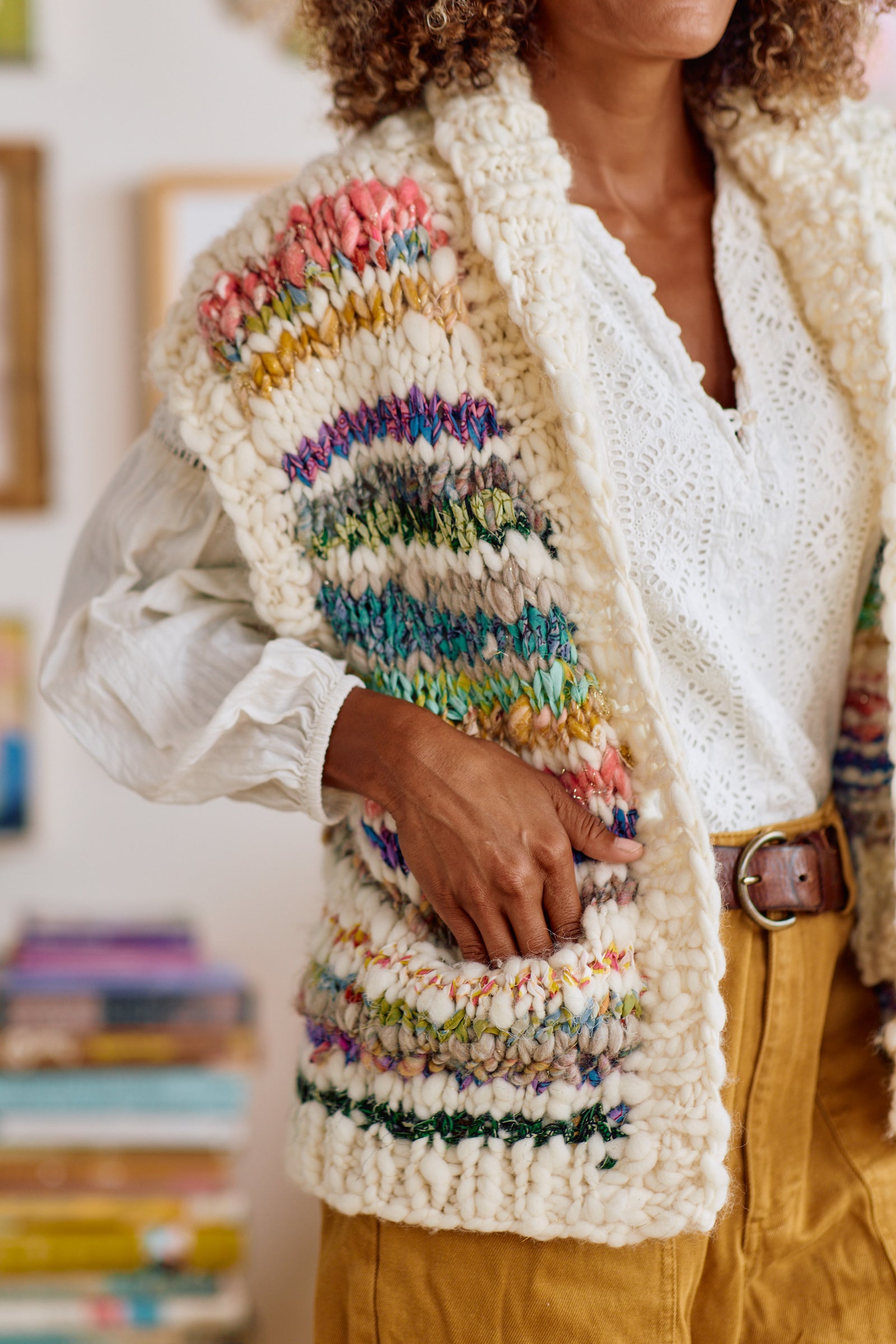 Rodeo Vest Mixed Yarn ~ Knitalong Kit