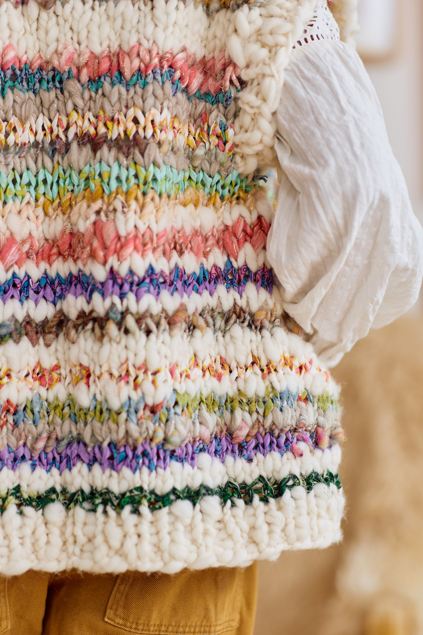 Rodeo Vest Mixed Yarn ~ Knitalong Kit