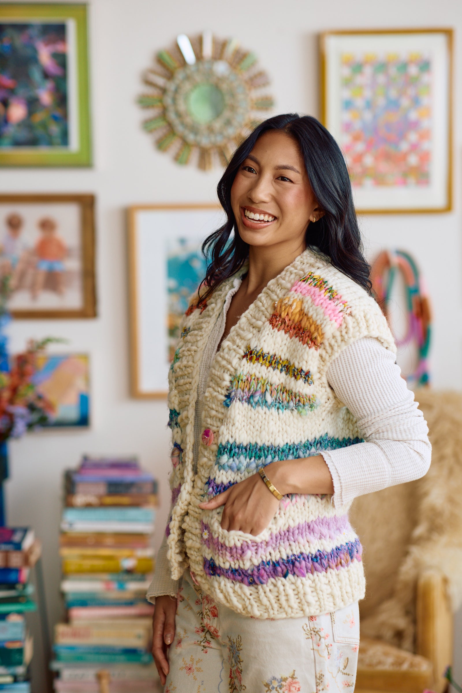 Rodeo Vest Mixed Yarn ~ Knitalong Kit