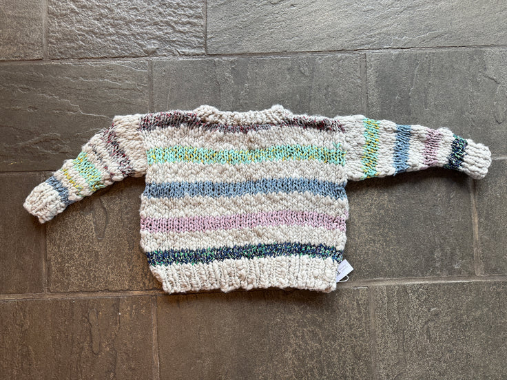 Saturday Sweater ~ Fog Heather / Sweet Dreams Sample 32
