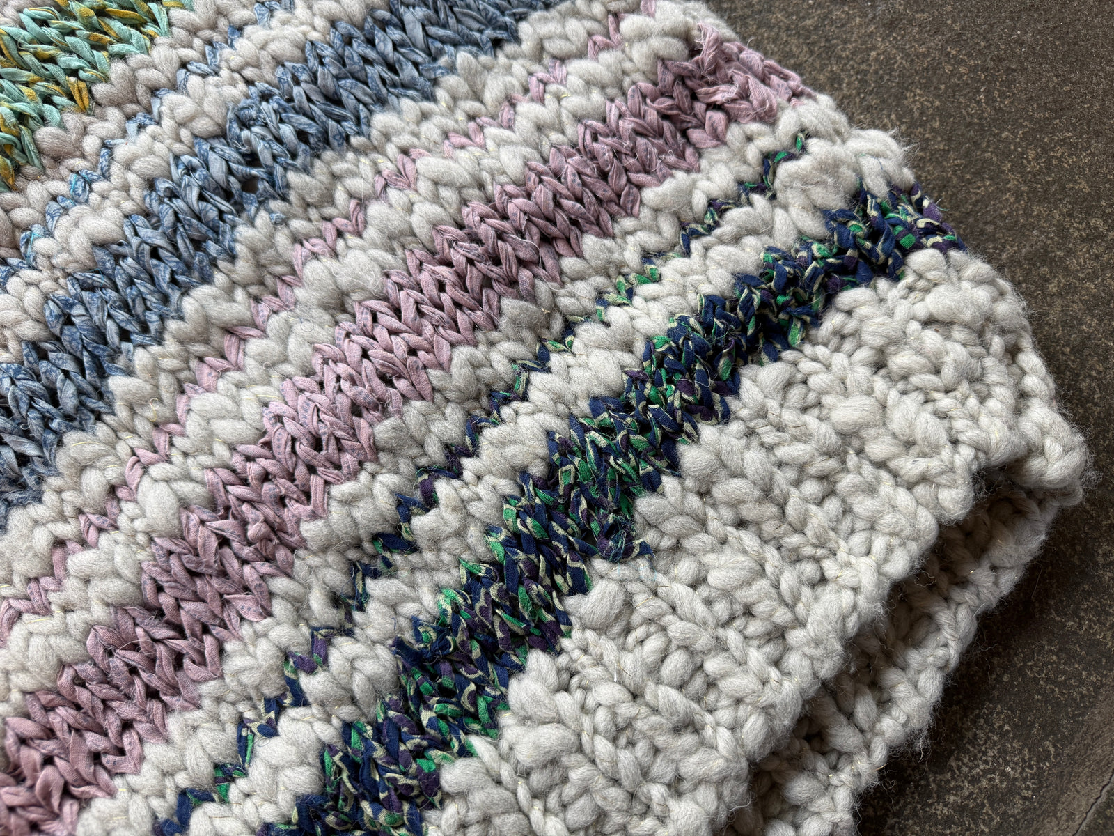 Saturday Sweater ~ Fog Heather / Sweet Dreams Sample 32