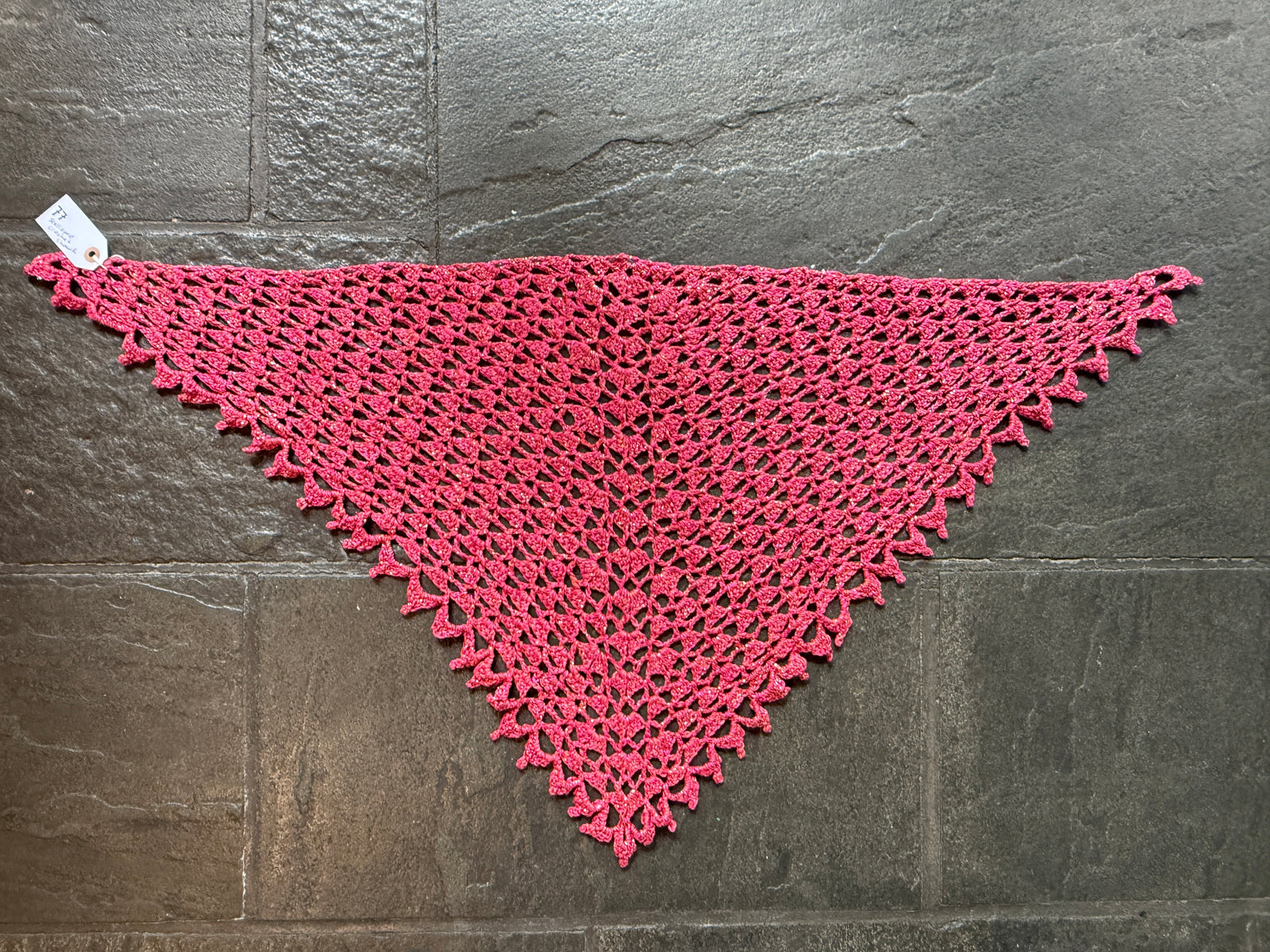 Scalloped Crochet Shawl ~ Maharani Silk Sample 77