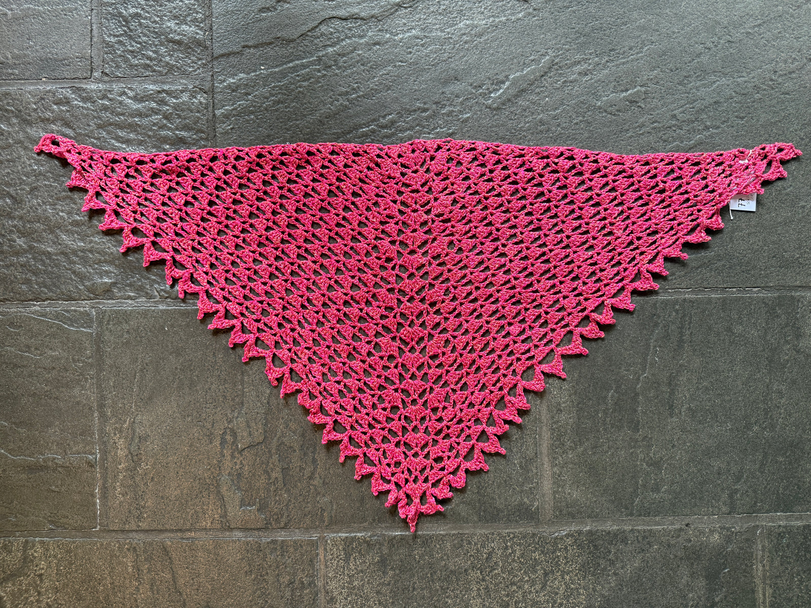 Scalloped Crochet Shawl ~ Maharani Silk Sample 77