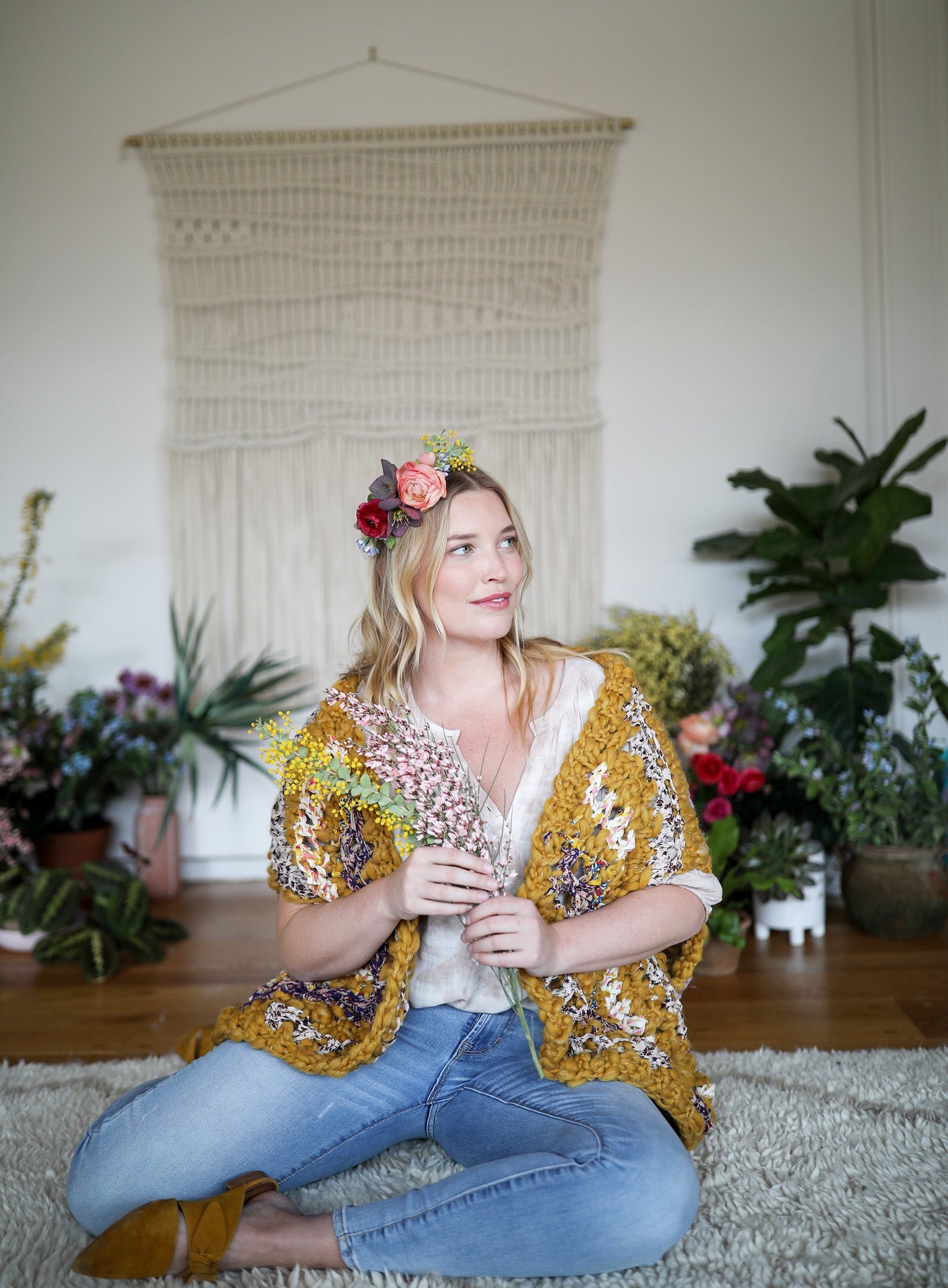 Knit Collage Secret Garden Cocoon Cardi Pattern
