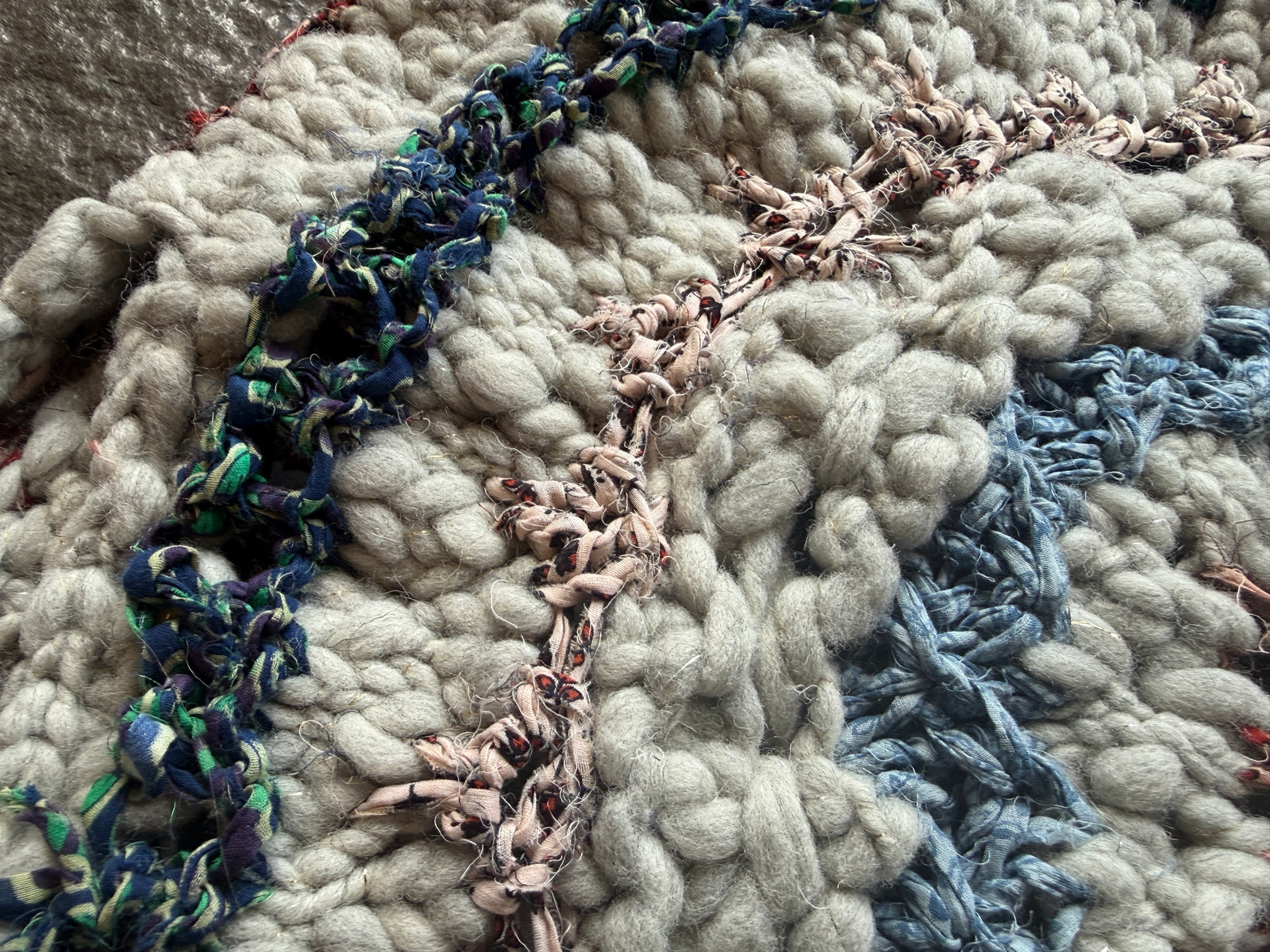 Secret Garden Cocoon Cardi ~ Fog Heather / Sierra Redwood Sample 5