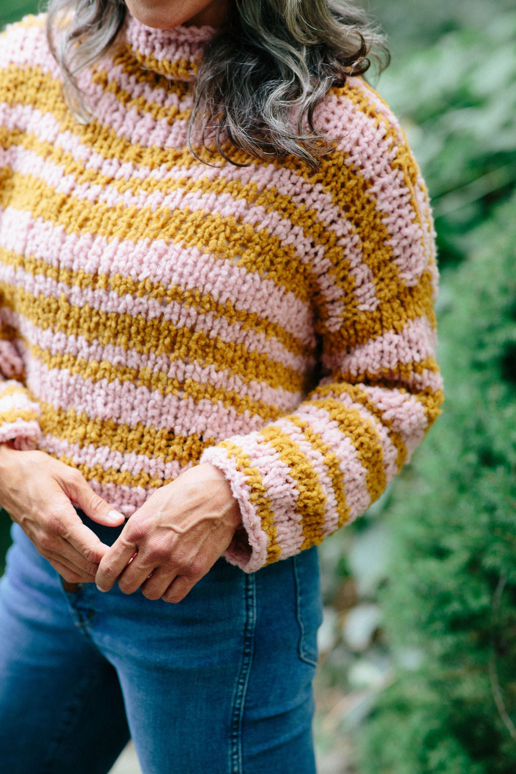 Serenity Easy Sweater in Peony/Marigold